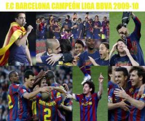 пазл Барселона Чемпион Лиги BBVA 2009-2010